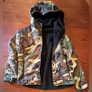 WRMFZY Reversible Camo Woobie Fleece Hoodie